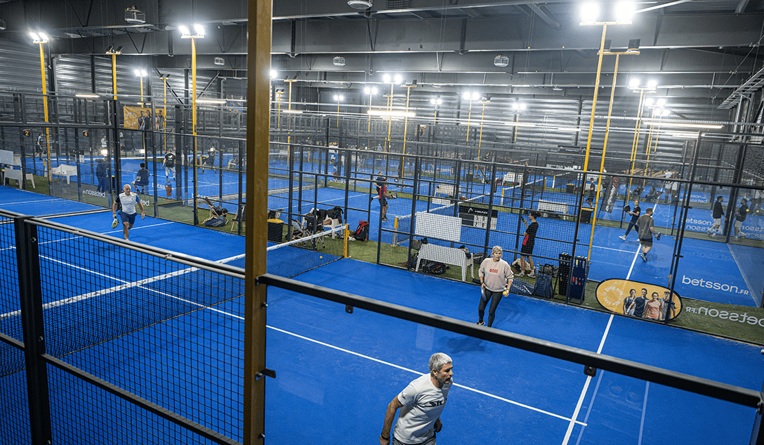 vue aérienne pistes padel