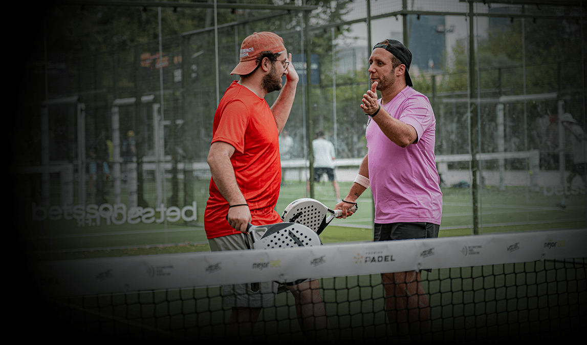 Joueurs padel tournoi